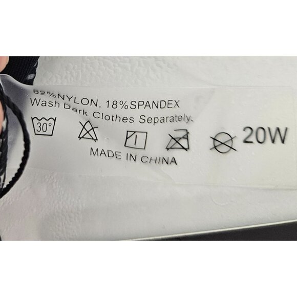 Tempt Me Womens One Shoulder Black Swimsuit Set Plus Size 20W Beach Pool - Picture 10 of 10